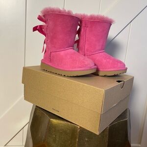 UGG Pink Kids Boots with Bows